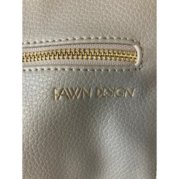 FAWN EXTRA GRAY PU LEATHER SHOULDER TOTE / BACKPACK ASIS - Picture 15 of 16